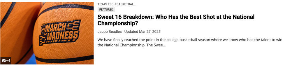 Sweet 16 Breakdown: Who Has the Best Shot at the National Championship?