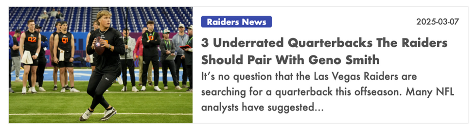 3 Underrated Quarterbacks The Raiders Should Pair With Geno Smith