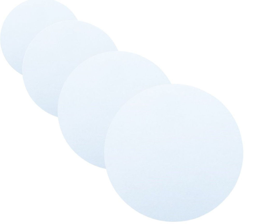 White Masonite Cake Boards, 4mm Thick. 8", 10" and 12". Please leave a few mm tolerance as these boards can vary by a few mm