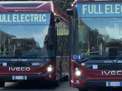 Arrivano i primi 110 bus elettrici, Gualtieri: «Saranno 411 entro il 2026»