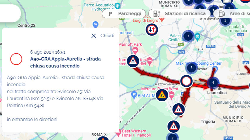 Le informazioni di servizio pubblicate dal sito Luce Verde.