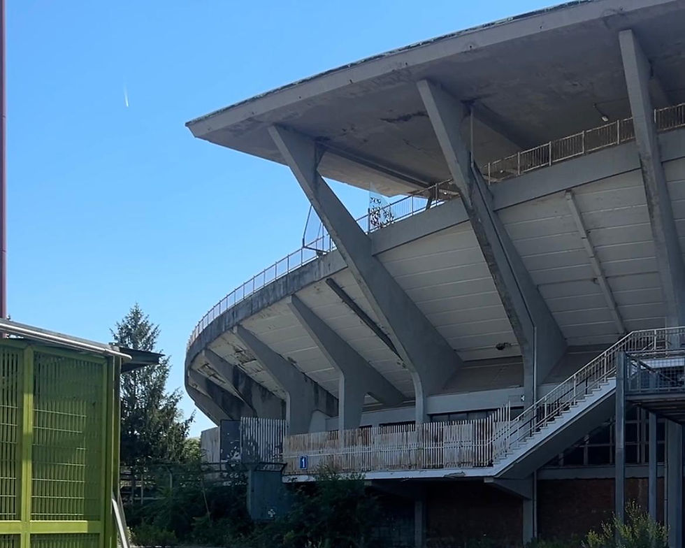 Lo stadio Flaminio progettato da Pier Luigi Nervi, inattivo da 13 anni. (La Capitale)