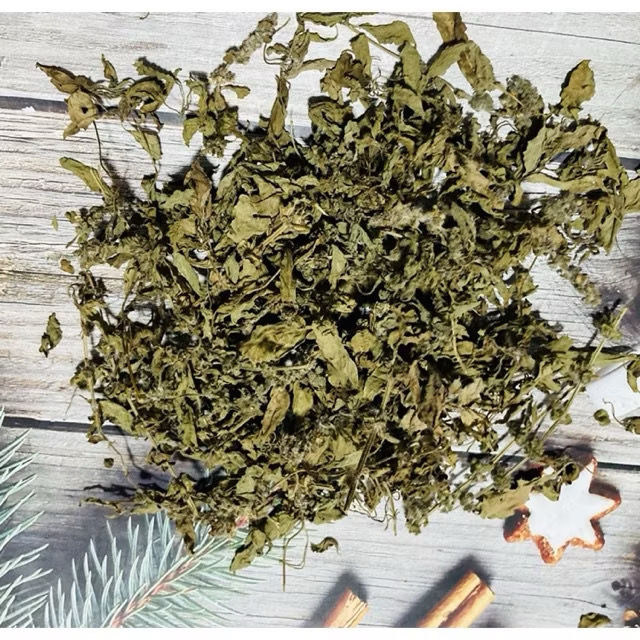 Thumbnail: Dried basil leaves