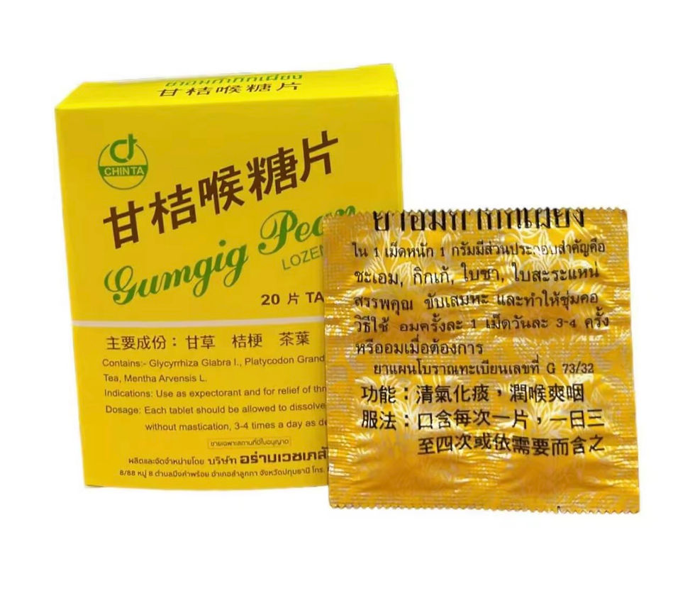 Lozenges for throat pain, coughing, and phlegm