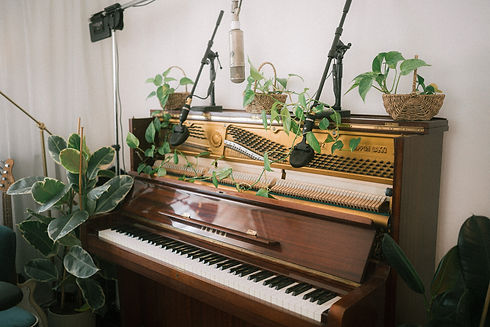 piano in the studio