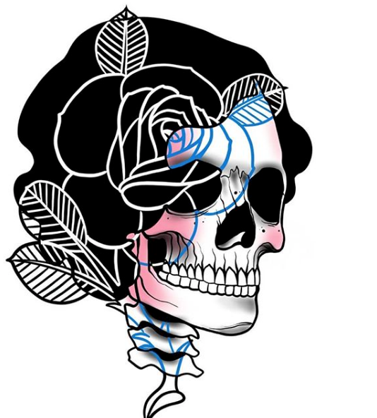 Rose Skull