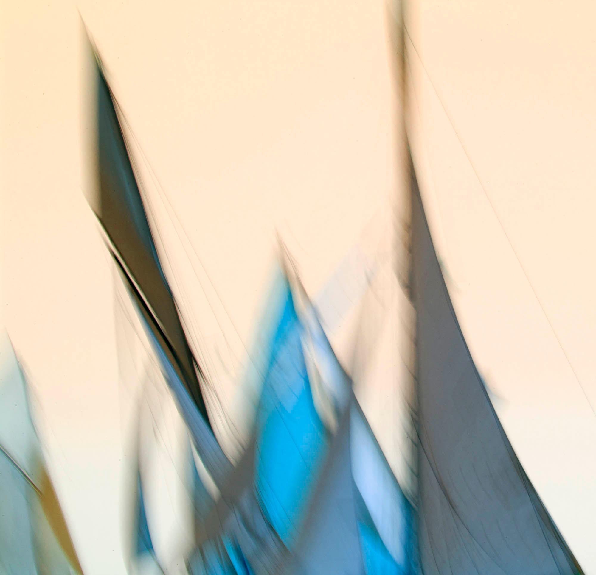 Wind blown sails blue orange hue, 