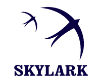 Skylark Transparent Dark Blue Logo