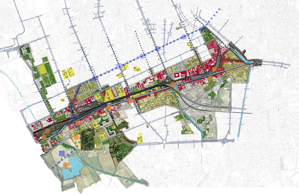 Tra acqua e ferrovia: proposta per il Parco Lineare del Naviglio Grande a collegare i quartieri, Tortona Solari, Ticinese, Giambellino, Barona e Ronchetto sul Naviglio