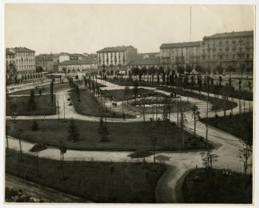 1931 costruzione del Parco Solari, arch. Enrico Casiraghi