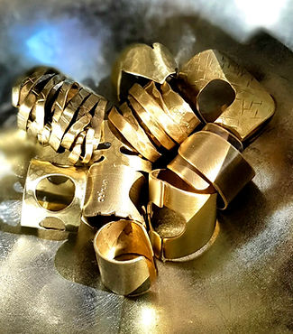 Anelli in ottone - design Oshun