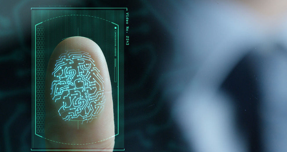 The presence of fingerprints is important to unambiguously ascertain the identity of the document holder