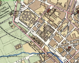 Mappa del quartiere Macello fine ‘800