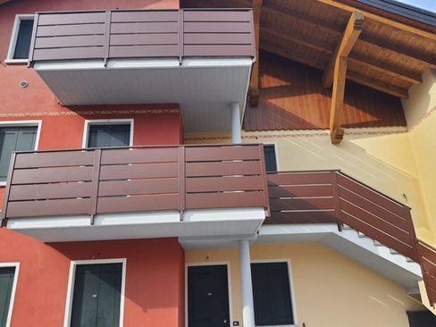 Copper outdoor railing