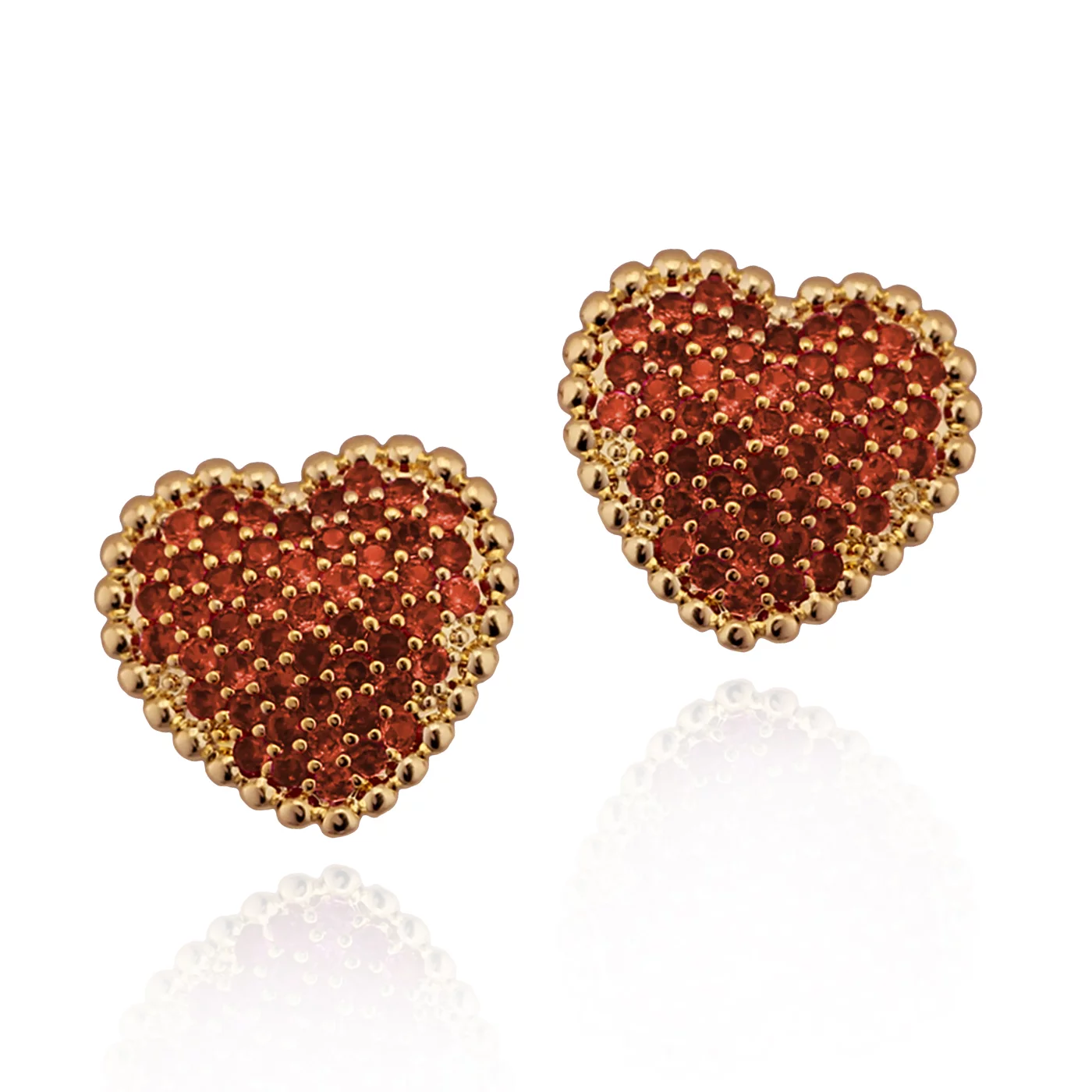 Heart Pillow Stud Earring