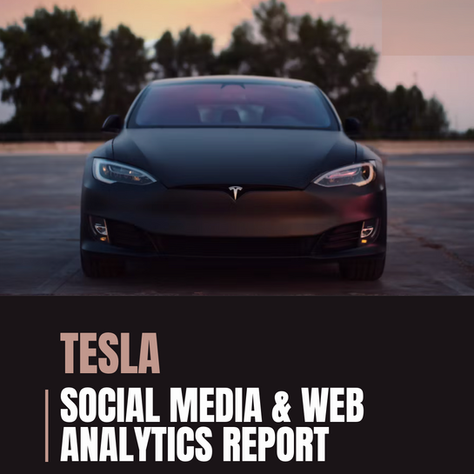 SOCIAL MEDIA & WEB ANALYTICS REPORT: Tesla 
