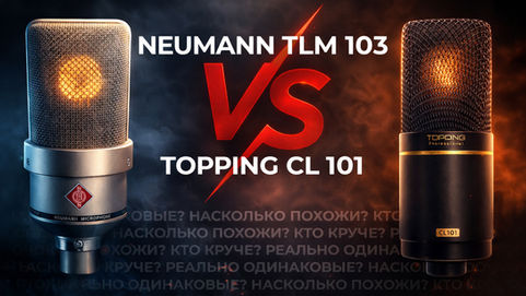 Neumann TLM 103 - Тестируем легенду, сравниваем с Topping CL 101