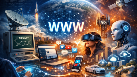 Развитие интернета: от военного эксперимента до цифровой основы цивилизации