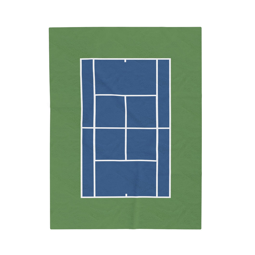 US Open Tennis Court Blanket - Front