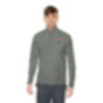 Star Wars Imperial Officer Quarter-Zip Pullover Gray On Person