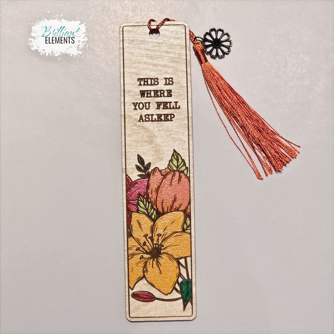 Where You Fell Asleep - Floral Bookmark