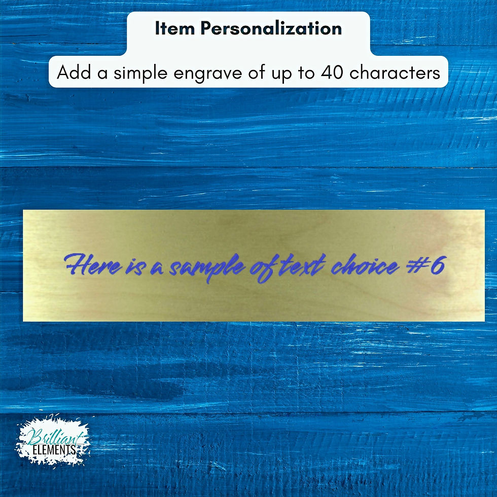 Thumbnail: Item Personalization