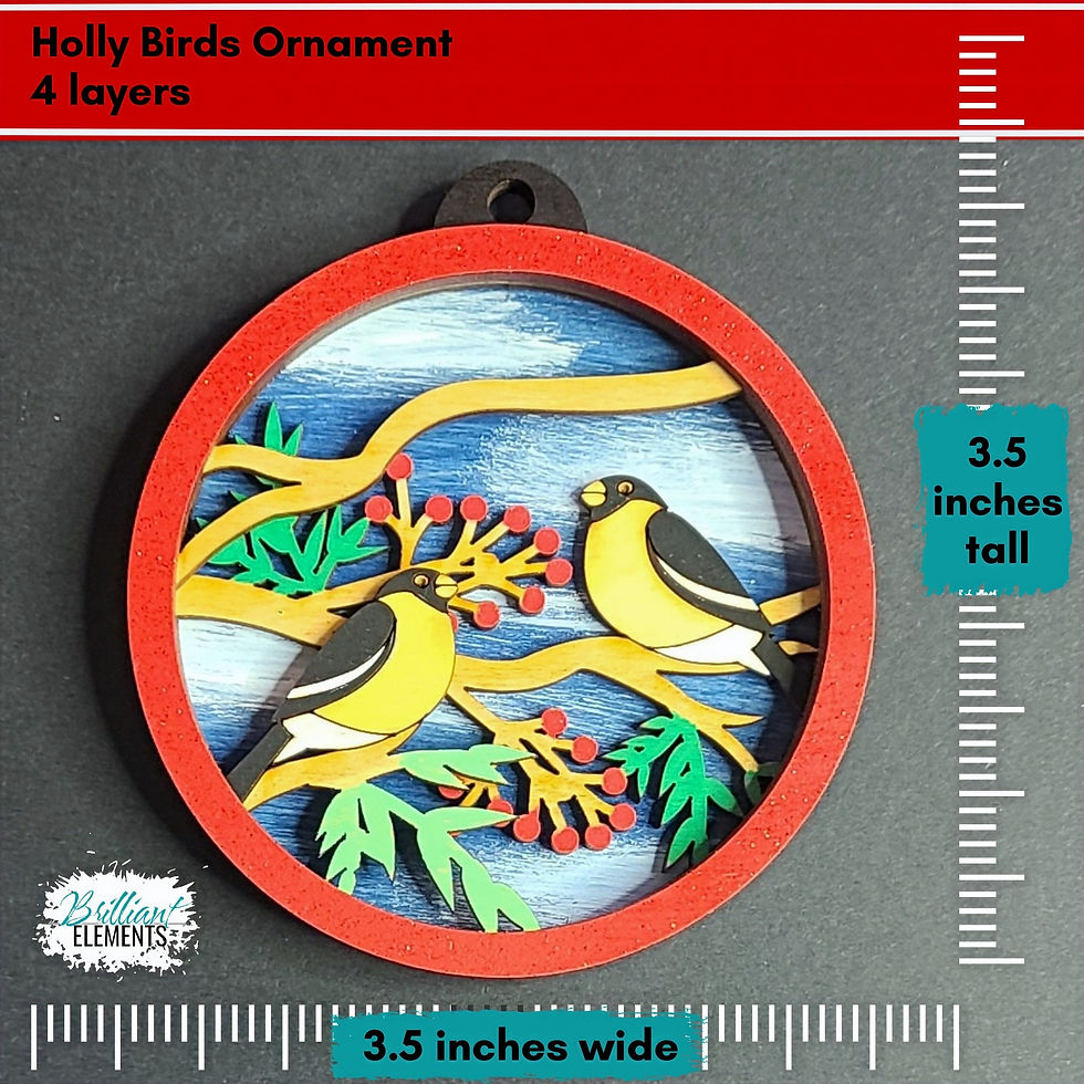 Thumbnail: Holly Birds Ornament