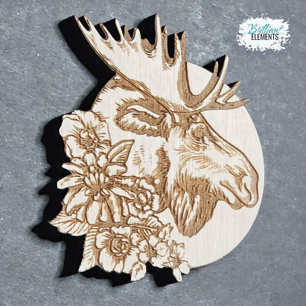 Thumbnail: Moose Flower Magnet