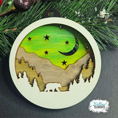 Northern Lights Bear Ornament | Brilliant Elements
