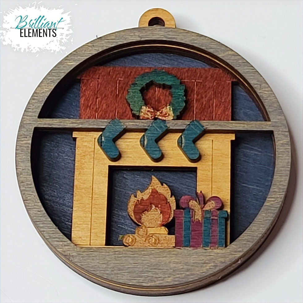 Thumbnail: Fireplace Stockings Ornament
