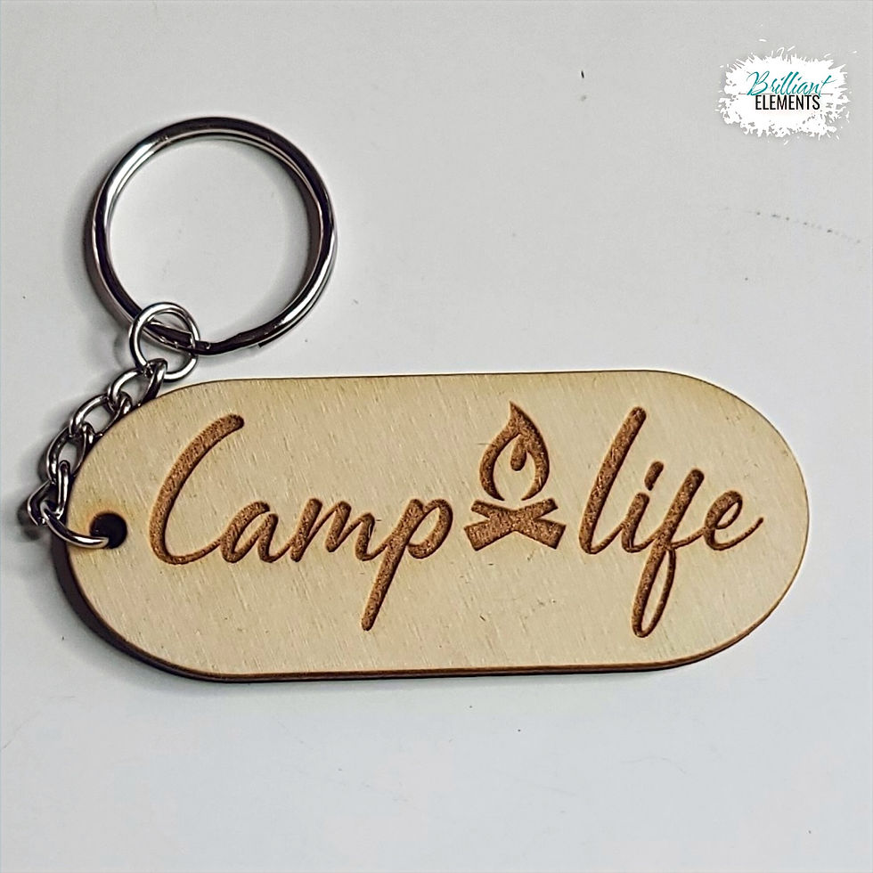 Camp Life Keychain