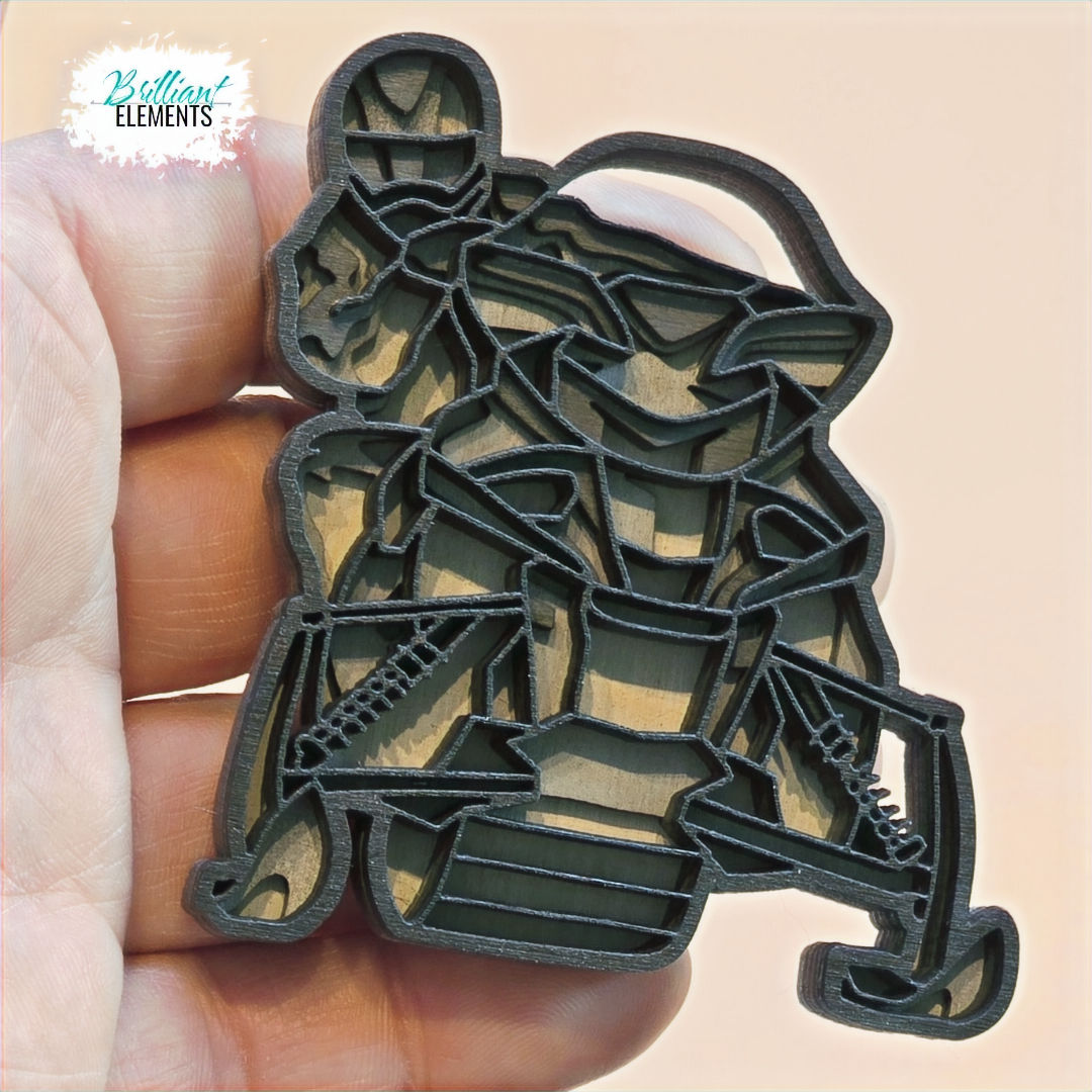 Snowmobile - Front View Magnet