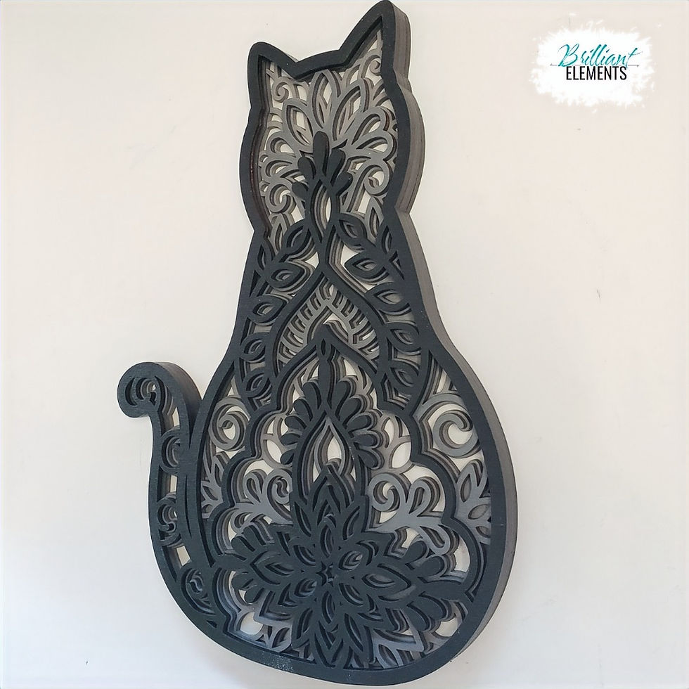 Thumbnail: Sitting Mandala Cat - B