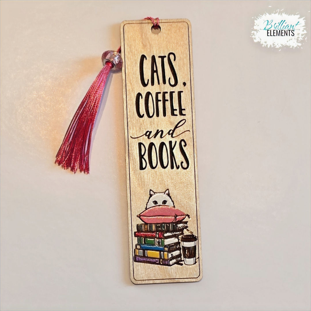 Cats, Coffee and Books Bookmark