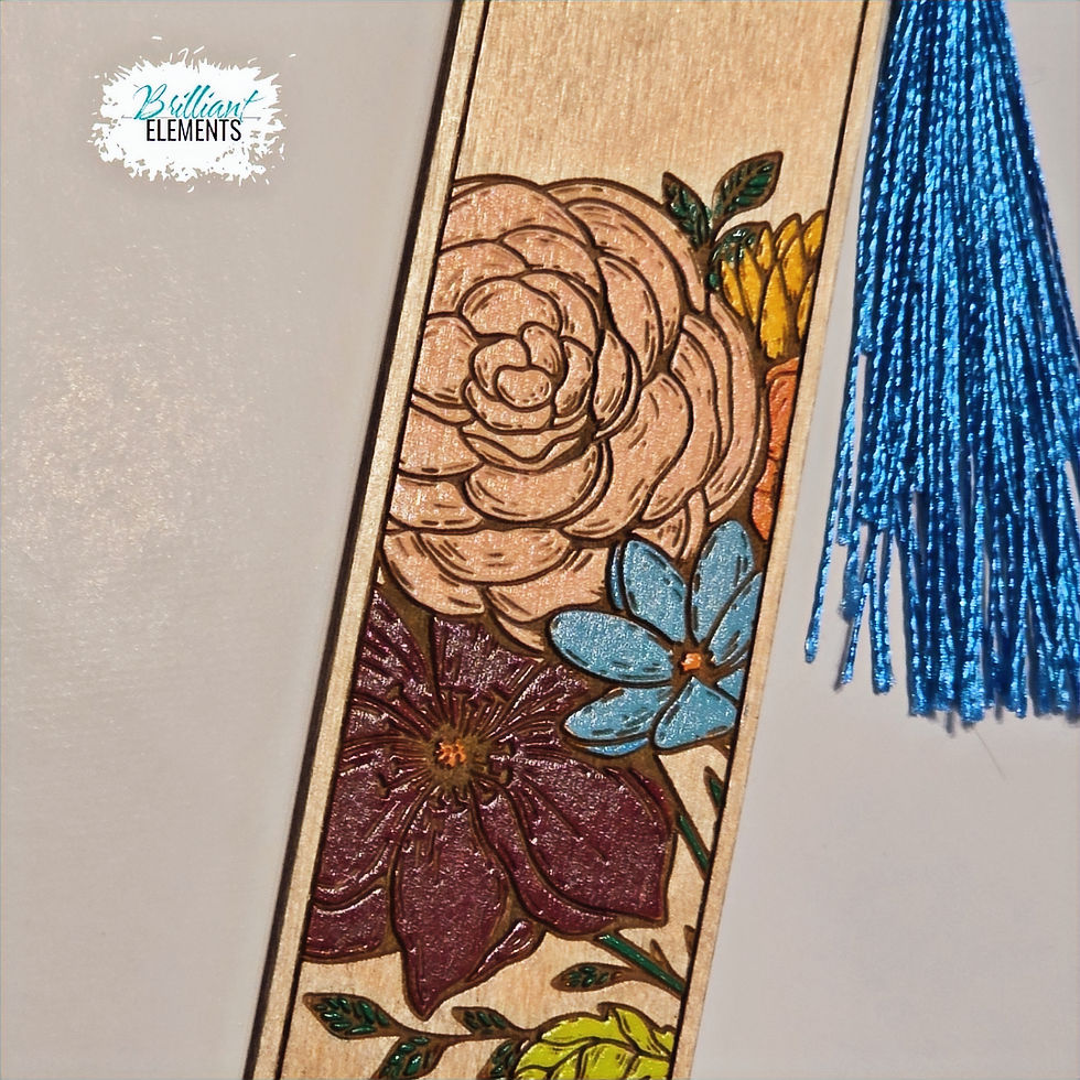 Thumbnail: So Many Books - Floral Bookmark