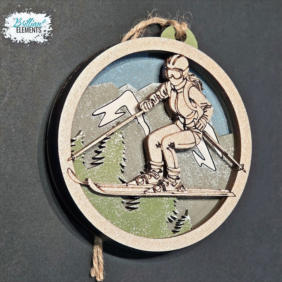 Thumbnail: Lady Skier Ornament