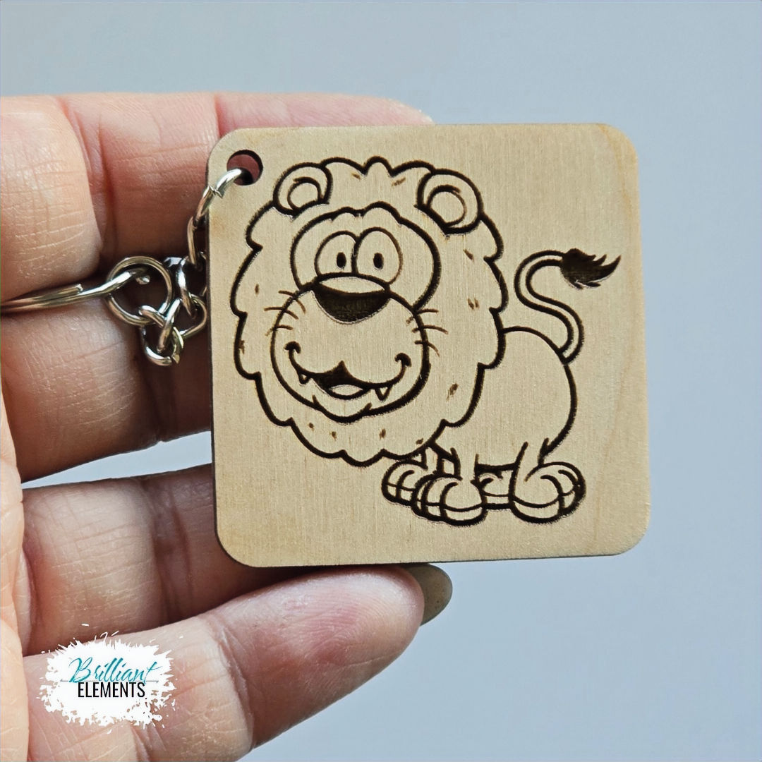 Cartoon Lion Keychain