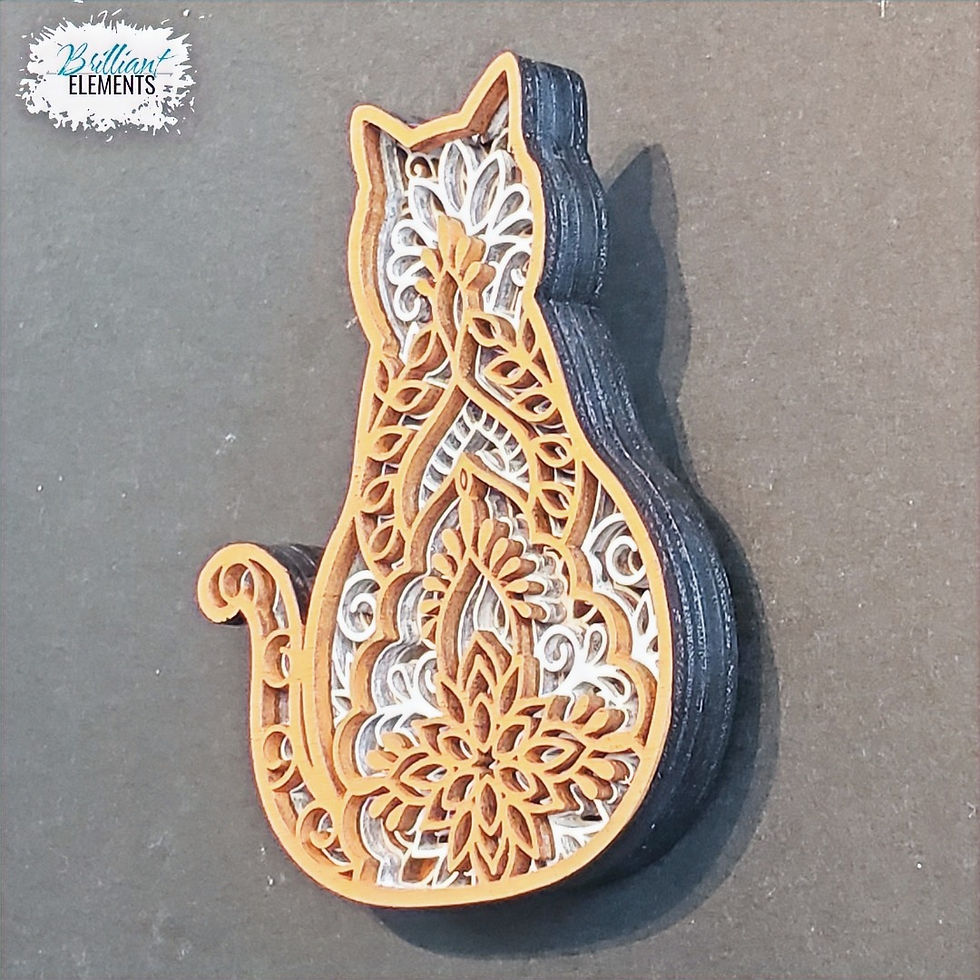 Thumbnail: Sitting Mandala Cat Magnet