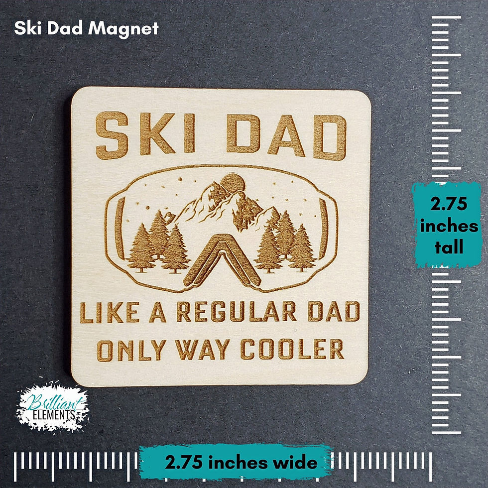 Thumbnail: Ski Dad Magnet