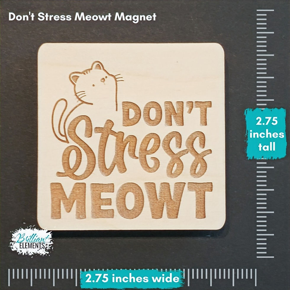 Thumbnail: Don't Stress Meowt Magnet