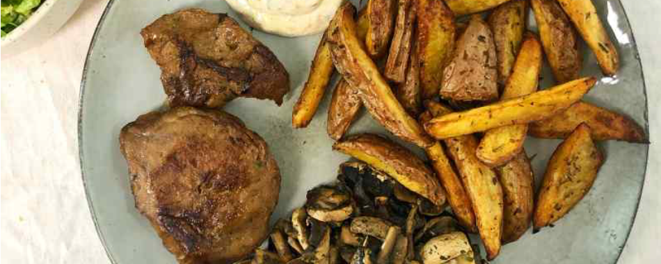 Féculents barbecue : potatoes et champignons