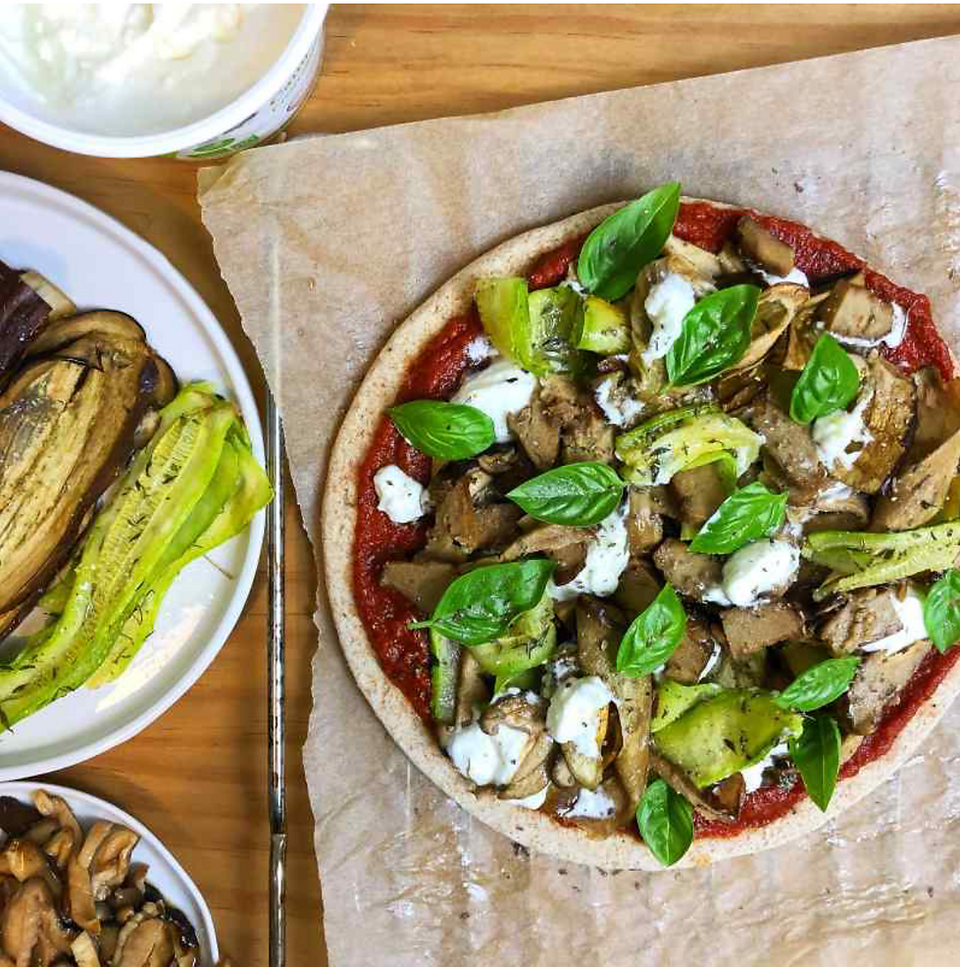 La pizza aux courgettes 