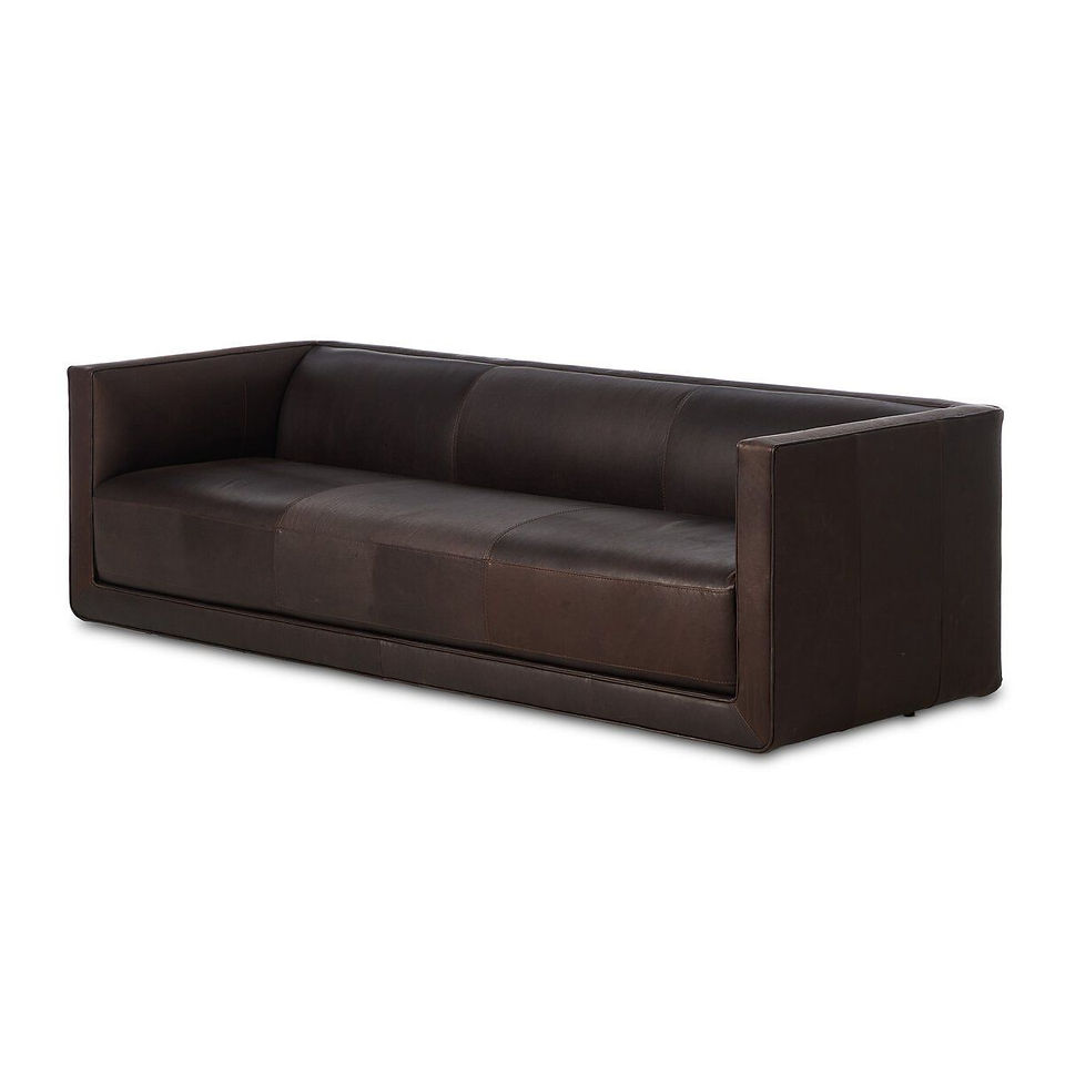 Sofa in brown leather