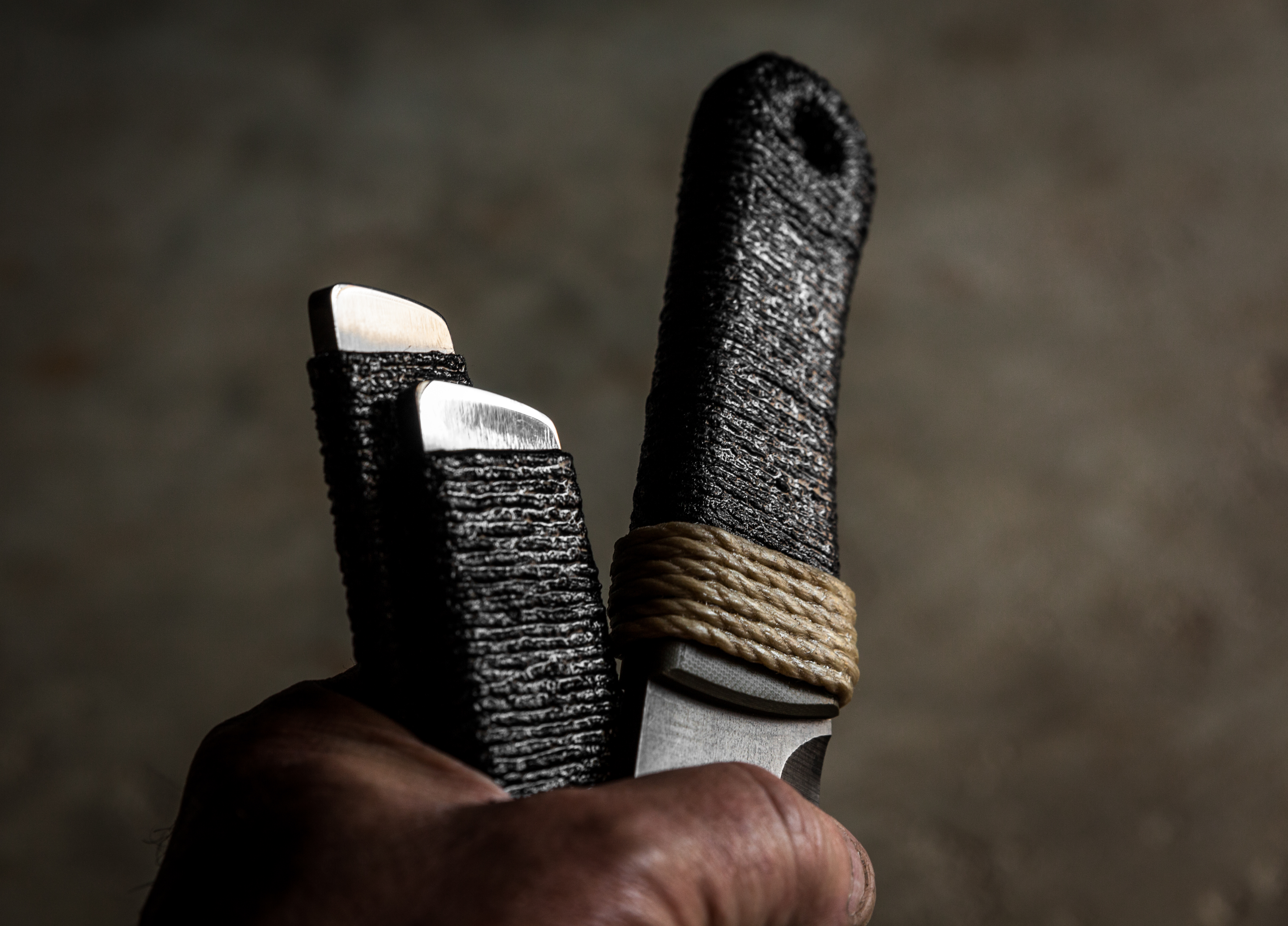 Hemp and West System Epoxy handles