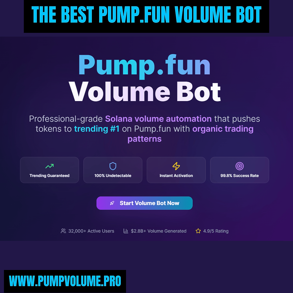 A Complete Beginner’s Guide to Using a Pump.fun Volume Bot