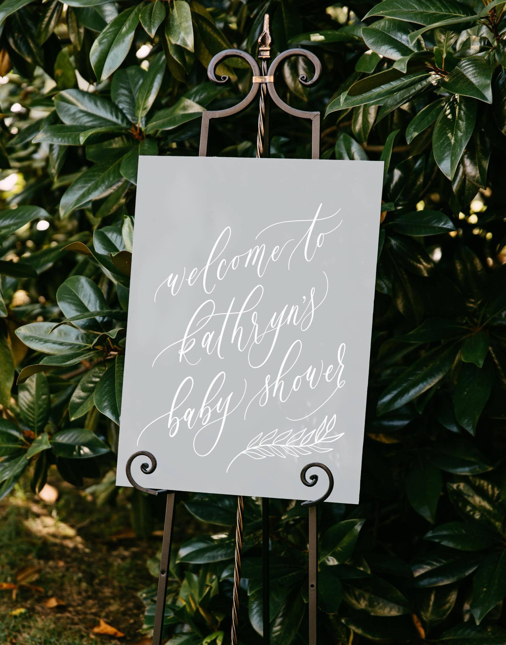Baby Shower Welcome Sign | Acrylic