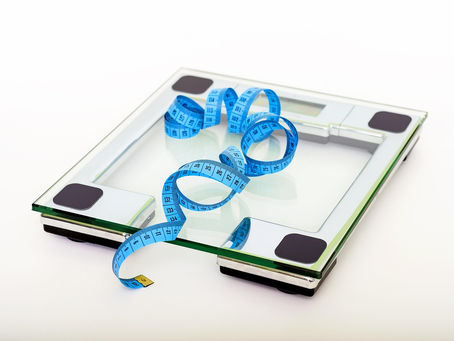 weight scale with tape measure