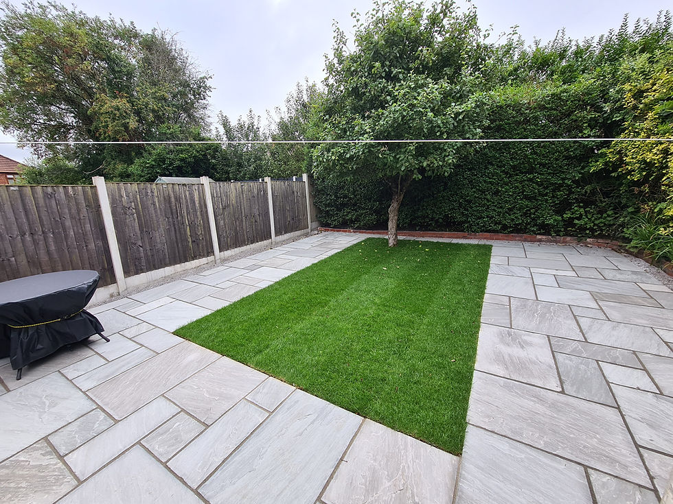 Indian stone patio Timperley