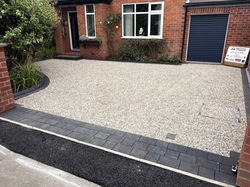 Moonstone core gravel driveway in Bowdon Altrincham