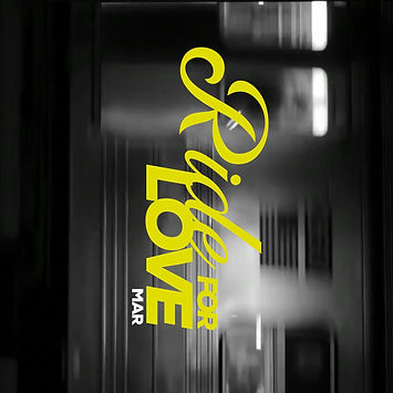 Ride for Love canvas cover art by Mar, featuring a video of a blurred subway moving fast